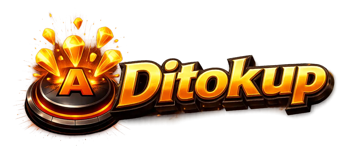 Ditokup - Tempat topup game terpercaya di Indonesia. Cepat, aman, murah, dan langsung masuk. Perfect buat semua gamer yang pengen mabar tanpa ribet.